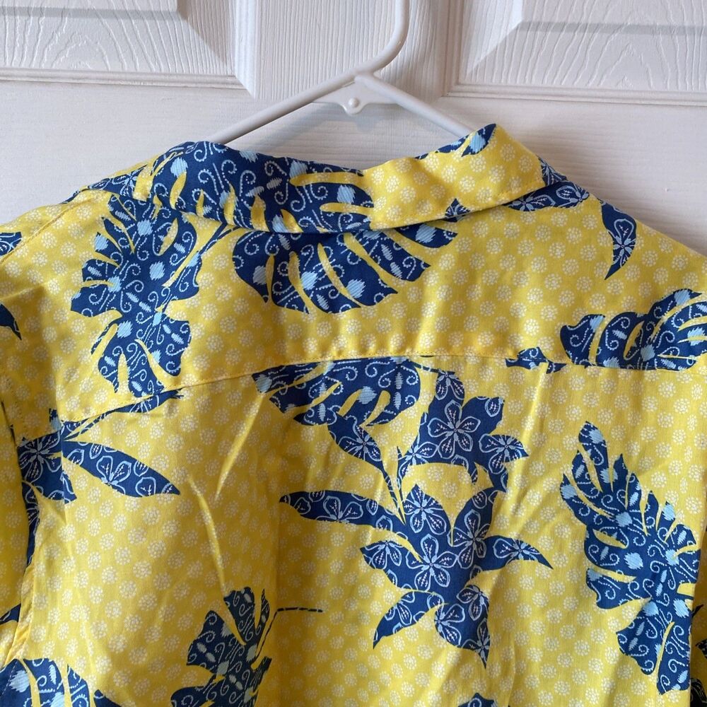 Ruby Rd. Women’s Size 16 Button Up Shirt Long Sleeve Yellow Colorful - Picture 7 of 10